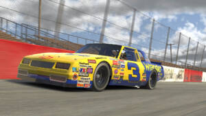 game-ready asset 1987 Chevrolet Monte Carlo - Modeled and textured for iRacing Simulations