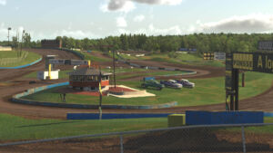 game-ready asset iRacing environment Crandon track - backgrounds modeled and textured for iRacing Simulations