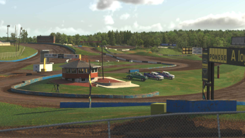 Crandon track - backgrounds modeled and textured for iRacing Simulations