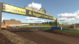 game-ready asset iRacing environment Crandon track - backgrounds modeled and textured for iRacing Simulations