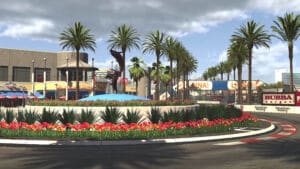 game-ready asset iRacing environment Long Beach TrackLucas - backgrounds modeled and textured for iRacing Simulations
