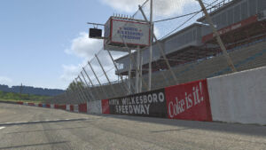 game-ready asset iRacing environment Northwilkesboro Speedway - backgrounds modeled and textured for iRacing Simulations